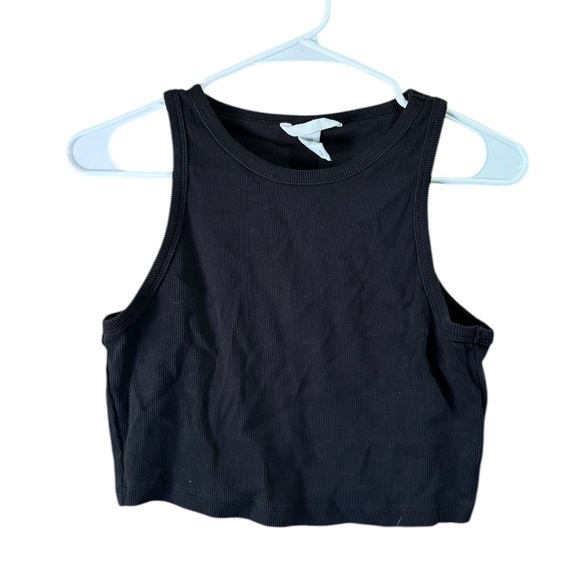 🦩5/$30🦩 H&M Black Crop Tank - Picture 1 of 3